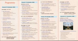 Programma San Benedetto Po 2008- comunicazioni