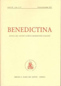 Benedictina, anno 60 fasc 2 luglio dicembre 2013