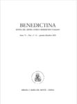 72 1-2 Benedictina 2025 72 1-2 Benedictina 2025